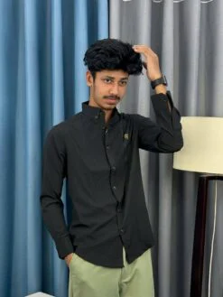 Alternative view of Tuxedo Shirt - Black(TS-4)