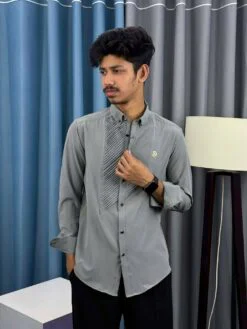 Alternative view of Tuxedo Shirt - Ash(TS-1)