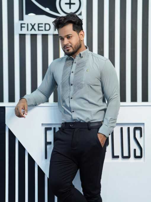 Tuxedo Shirt - Ash