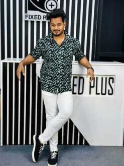 V-Cut Drop Shoulder Shirt 00147