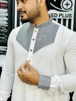 Alternative view of Embroidery Cuff (White) 1214