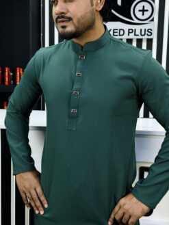 Alternative view of Formal Panjabi Bottle Green (FP-8)