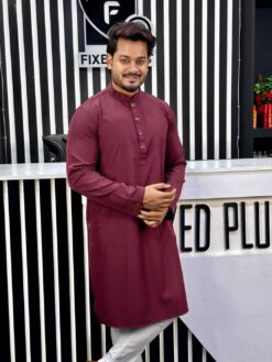 Alternative view of Formal Panjabi Deep Maroon (FP-11)