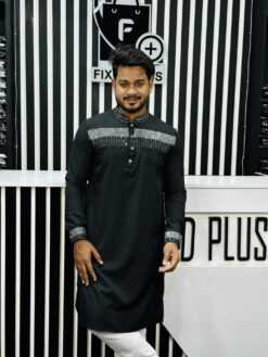 Embroidery Half Body Sequence (Black) 1220