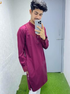 Alternative view of Embroidery Cuff (Meroon) 1218