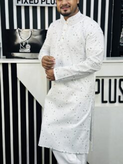 Cotton Printed Punjabi (Green Print) (CPP-2)