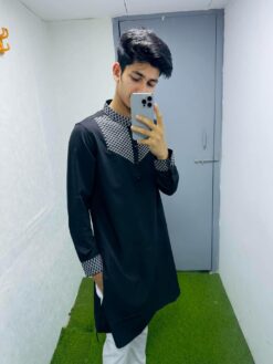 Embroidery Cuff Black 1220