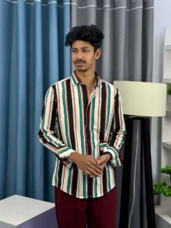 Lyckra Full Sleeve Print Shirt 248