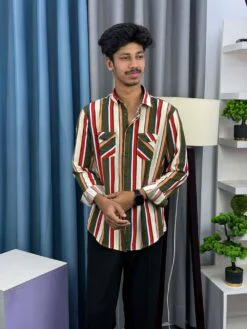 Lyckra Full Sleeve Print Shirt 249