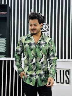 Lyckra Full Sleeve Print Shirt 252