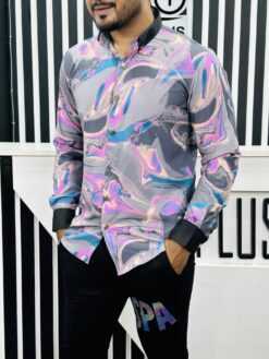 Lyckra Full Sleeve Print Shirt 254