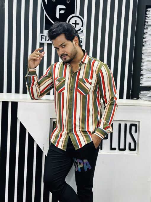 Lyckra Full Sleeve Print Shirt 249