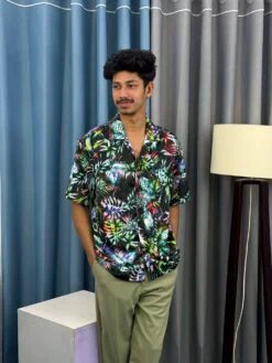 V-Cut Drop Shoulder Shirt 00154