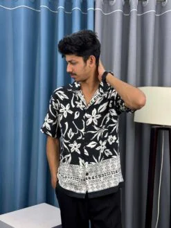 V-Cut Drop Shoulder Shirt 00161