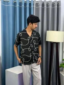 V-Cut Drop Shoulder Shirt 00152