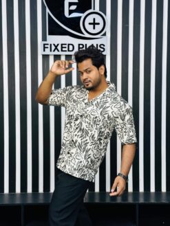 V-Cut Drop Shoulder Shirt 00157