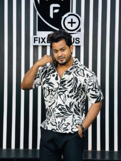 V-Cut Drop Shoulder Shirt 00158