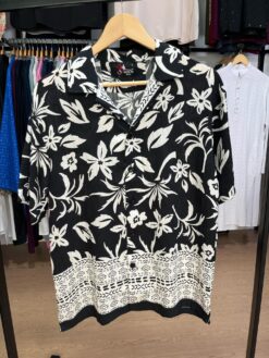 Alternative view of V-Cut Drop Shoulder Shirt 00161