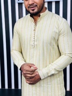 Alternative view of Cotton Punjabi Loop Design (CPL-3)