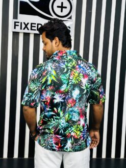 Alternative view of V-Cut Drop Shoulder Shirt 00154