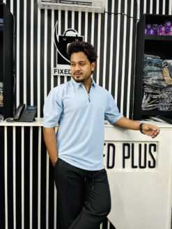 Drop Shoulder Polo Sky (DSP-4)