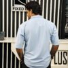 Drop Shoulder Polo Sky 001103 - Image 3