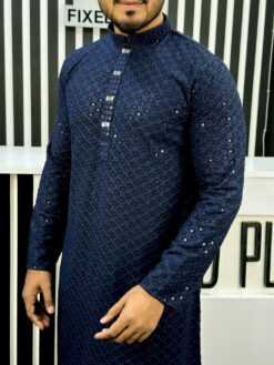 Sequence Panjabi Navy Blue (SP-11)