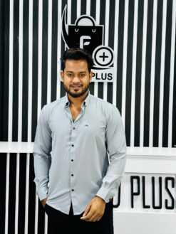 Alternative view of Formal Shirt Round Button (Ash) - F5