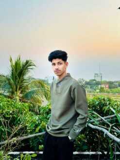 Alternative view of Men's Sweatshirt (Olive) 2027