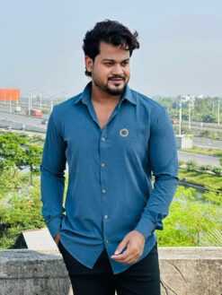 Alternative view of 𝗦𝘁𝗼𝗻𝗲 𝗪𝗼𝗿𝗸 𝗙𝘂𝗹𝗹 𝗦𝗹𝗲𝗲𝘃𝗲 𝗦𝗵𝗶𝗿𝘁 (Bluish Green)(SWFS-3)