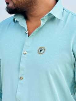 Alternative view of 𝗦𝘁𝗼𝗻𝗲 𝗪𝗼𝗿𝗸 𝗙𝘂𝗹𝗹 𝗦𝗹𝗲𝗲𝘃𝗲 𝗦𝗵𝗶𝗿𝘁 ( Light Olive )(SWFS-1)