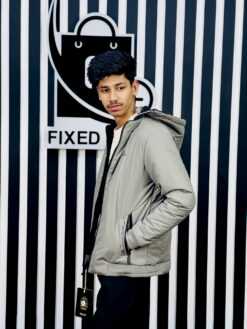 Alternative view of Men's 3-Layer Jacket with Hoodie (JKH-4)