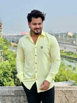 Alternative view of 𝗦𝘁𝗼𝗻𝗲 𝗪𝗼𝗿𝗸 𝗙𝘂𝗹𝗹 𝗦𝗹𝗲𝗲𝘃𝗲 𝗦𝗵𝗶𝗿𝘁 (Light Yellow)(SWFS-2)