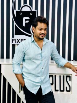 Chinese Spandex Shirt (Light sky)(CSS-33)