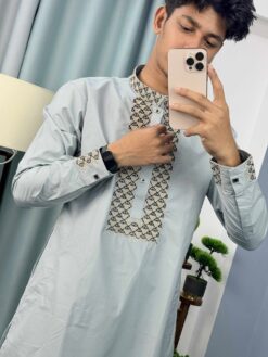 Alternative view of Embroidery Panjabi (E-104)