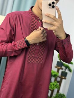 Alternative view of Embroidery Panjabi (E-103)