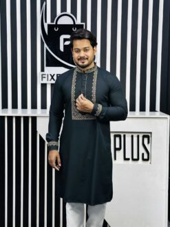 Alternative view of Embroidery Mabruk luxury Panjabi (EML-102)