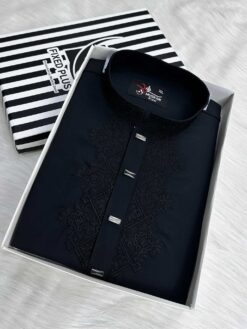 Embroidery Taharat Punjabi Black (ETP-103)
