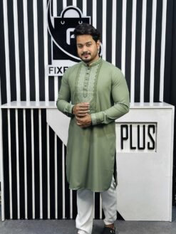 Alternative view of Embroidery Mabruk luxury Panjabi (EML-104)