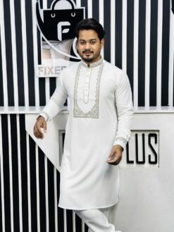 Alternative view of Embroidery Mabruk luxury Panjabi (EML-101)