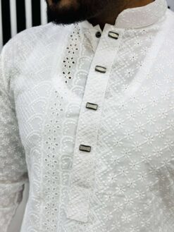 Alternative view of Chicken Cut Work Panjabi (CP-102)