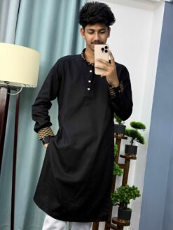 Alternative view of Embroidery Cuff  Collar Black 1222