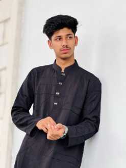 Jawad Luxury Panjabi Black (JLP-2)