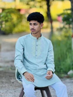 Alternative view of Embroidery Taharat Panjabi (ETP-105)