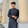 Cut Work Classic Panjabi Black(CWCP-03) - Image 3