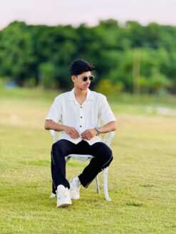 Alternative view of Drop Shoulder Shirt Off White (DSS-1)