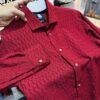 Popcorn Textured Ambush Shirt Maroon(PTAS-4)
