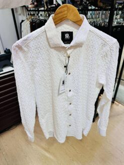 Popcorn Textured Ambush Shirt White (PTAS-3)