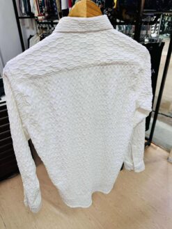 Alternative view of Popcorn Textured Ambush Shirt White (PTAS-3)