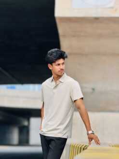 Alternative view of Imported China Polo Shirt (Apricot) (ICPT-6)